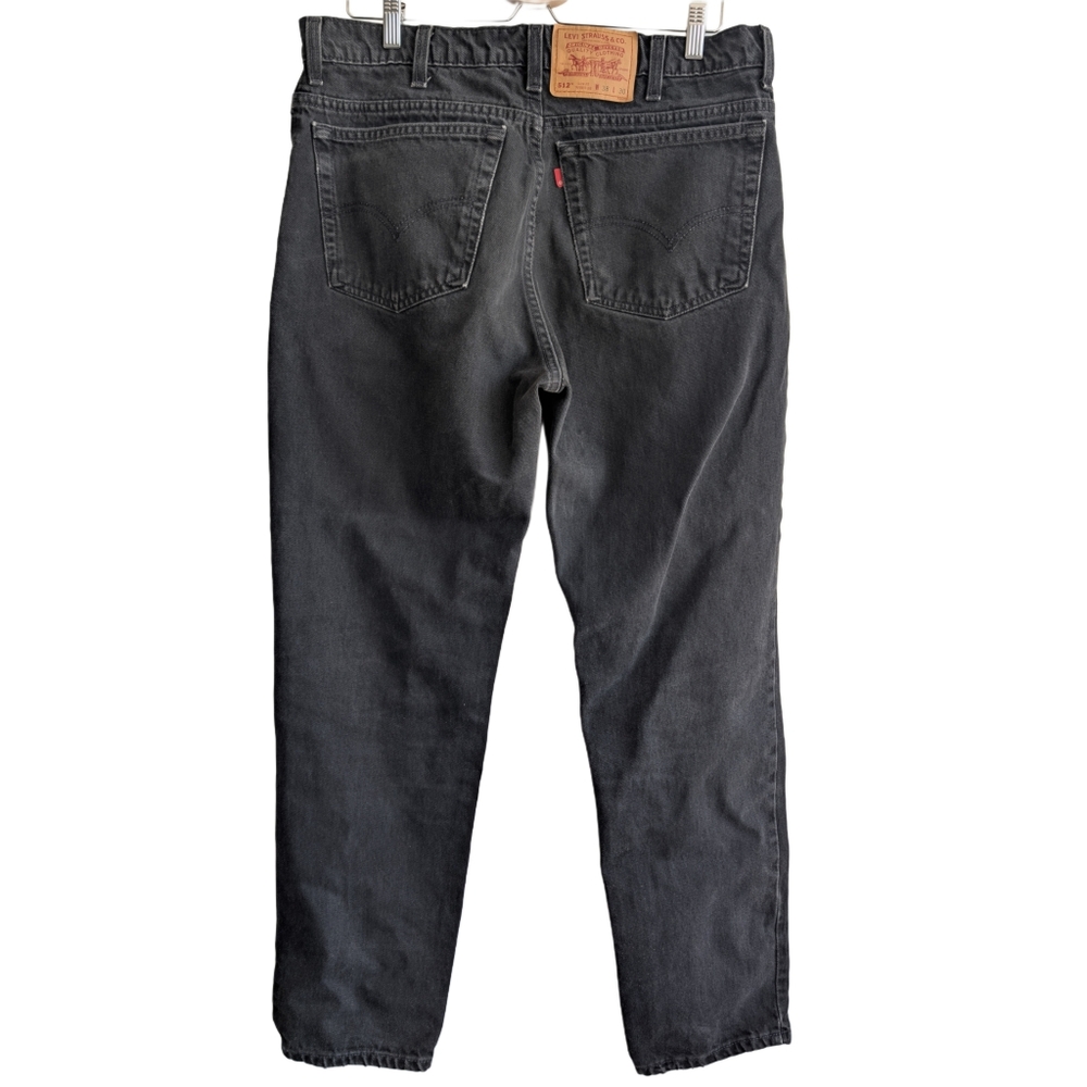 Vintage Levi's 38X30 Black Cotton Denim 512 Slim Fit Straight Leg Jeans Canada‎